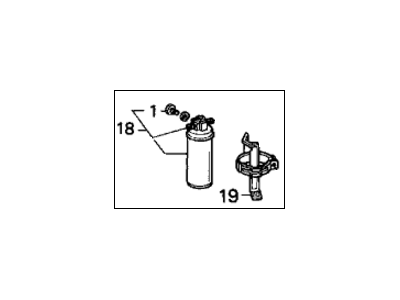 Honda 80340-SE0-970 Receiver Assembly (W/Bracket)