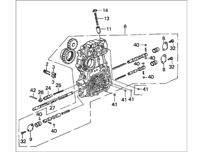 1987 Honda Accord Valve Body - 27000-PF4-611