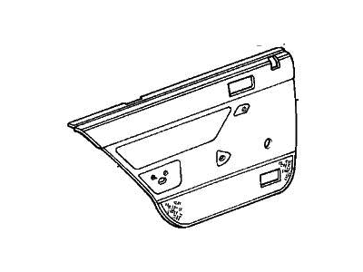 1987 Honda Accord Door Trim Panel - 83752-SE3-A30ZC
