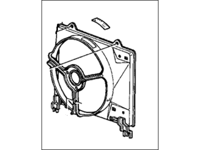 1986 Honda Accord Fan Shroud - 19015-PH4-662