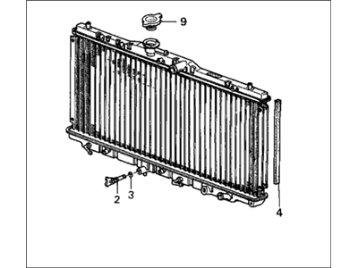 1989 Honda Accord Radiator - 19010-PH1-622