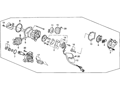 Honda 30100-PJ0-662 Distributor Assembly (Td-01N) (Tec)