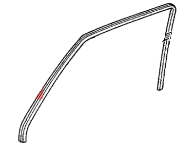 1986 Honda Accord Weather Strip - 72315-SE3-003ZF