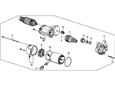 1989 Honda Accord Starter Motor - 31200-PD2-661