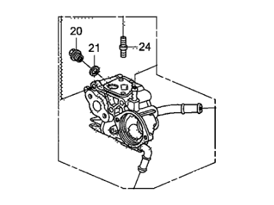 2007 Honda Civic Thermostat Housing - 19320-RNE-A50