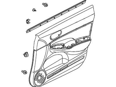 Honda 83503-SNA-A02ZD Lining, R. FR. Door (Lower) (Typeh) (Taupe/Ivory)