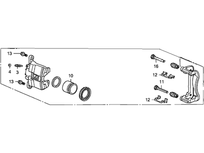 Honda Civic Brake Caliper - 45018-SNB-000