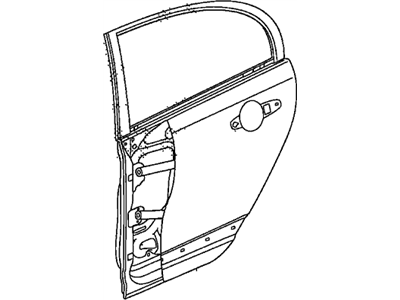 Honda 67550-SNA-A90ZZ Panel, L. RR. Door (DOT)