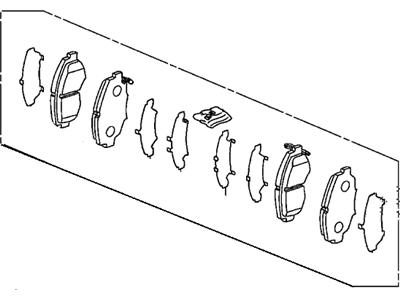 Honda 06455-S7A-E00 Shim Set, FR.