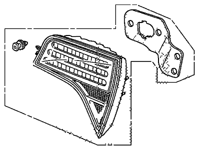 Honda 34156-SNA-A01 Lamp Unit, L. Lid