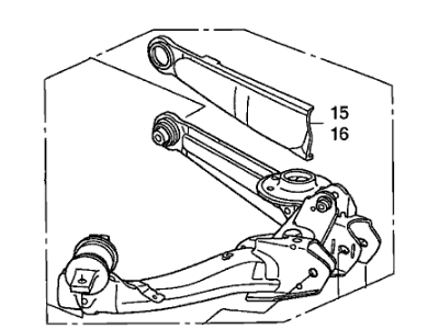 Honda 52370-SNA-A05 Arm, Right Rear Trailing