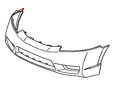 Honda 04711-SNA-A90ZZ Face, Front Bumper (Dot)