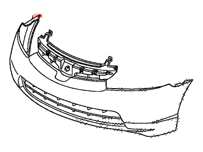 Honda 04711-SNE-A90ZZ Face, Front Bumper (Dot)