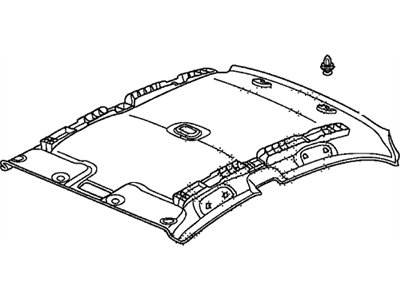 Honda 83200-SNE-A01ZC Lining Assy., Roof *NH686L* (QP LIGHT WARM GRAY)