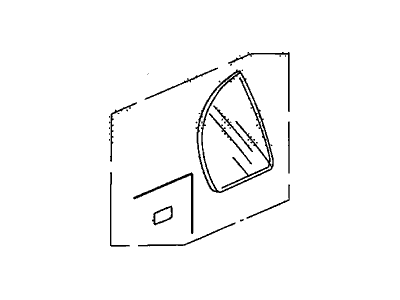 Honda 73405-SNE-A00 Glass, R. RR. Door Quarter (Green) (PPG)