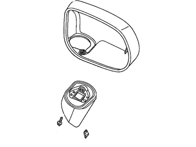 Honda 76205-SNA-A01ZU Housing Set, Passenger Side (Green Tea Metallic)