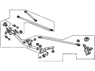 Honda 76530-SNA-A11 Link, FR. Wiper