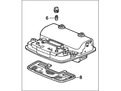 1998 Honda Accord Consoles - 83250-S84-A01ZD