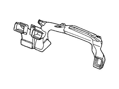 Honda 77410-S84-A01 Duct Assy., Air Conditioner Center