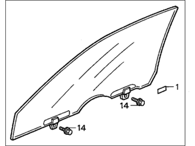 1998 Honda Accord Auto Glass - 73300-S82-A11