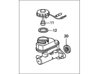 2002 Honda Accord Brake Master Cylinder - 46100-S0K-A02