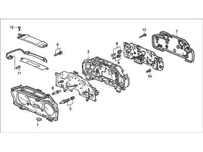 Honda 78100-S80-A14 Meter Assembly, Combination