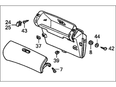 1998 Honda Accord Glove Box - 77530-S84-A01ZK