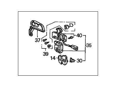 Honda 74851-S84-A41