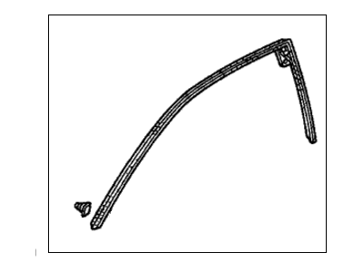 Honda 72365-S82-A02 Sub-Seal, L. FR. Door