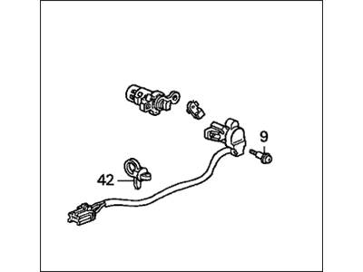 2000 Honda Accord Door Lock Cylinder - 72185-S82-A11