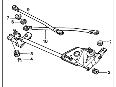 2001 Honda Accord Wiper Linkage - 76530-S82-A01