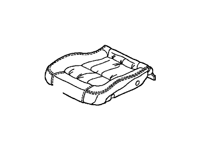 Honda 81531-S80-A52ZA Cover, Left Front Seat Cushion Trim (Classy Gray)