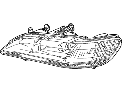 Honda 33101-S84-A01 Headlight Unit, Passenger Side