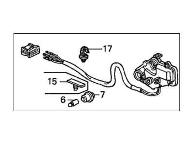 Honda 76215-S82-G11 Actuator, Driver Side