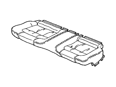 Honda 82131-S82-A22ZA Cover, Rear Seat Cushion Trim (Classy Gray)