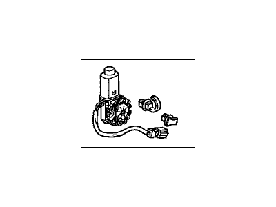 Honda 72255-S82-A01 Motor Assembly, Left Front Window