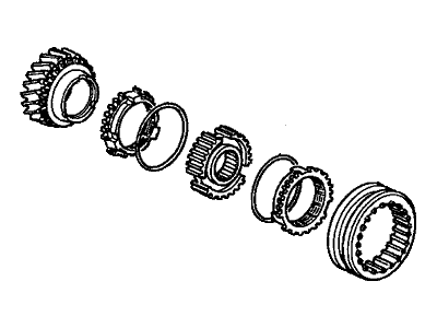 Honda 23442-P0S-306 Gear Set, Mainshaft Third