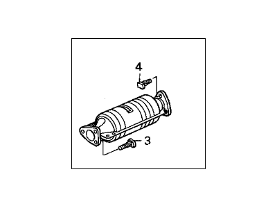 1999 Honda Accord Catalytic Converter - 18160-PAA-L20