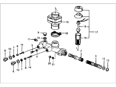 1979 Honda Civic Brake Master Cylinder - 46100-671-641