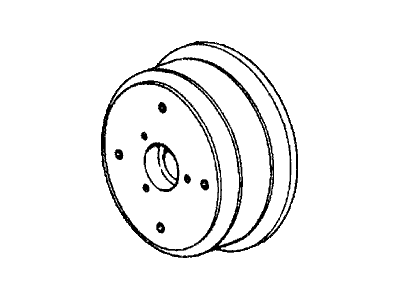 Honda 42610-634-670 Drum, Rear Brake