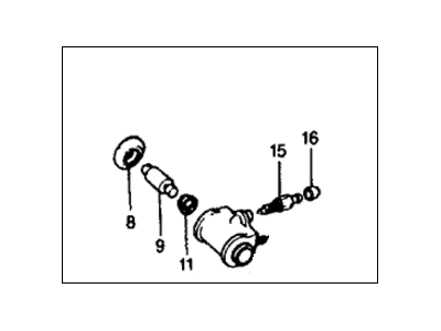 1977 Honda Civic Wheel Cylinder - 43300-680-931