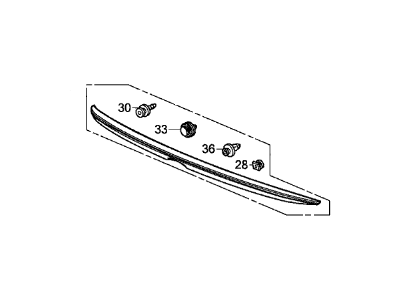 2017 Honda Accord Spoiler - 71700-T2F-A01ZQ