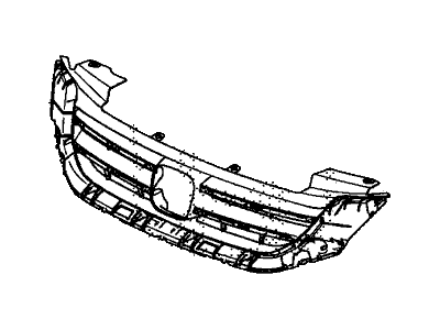 Honda 71121-T2F-A11 Base, Front Grille