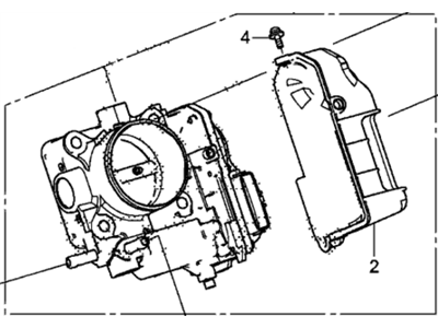 2013 Honda Accord Throttle Body - 16400-5A0-A02