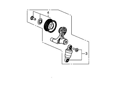 Honda 31170-5A2-A03 Tensioner Assy,Au