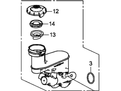 Honda Accord Brake Master Cylinder - 46101-T2A-305