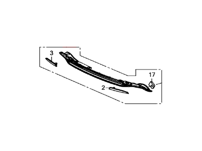 Honda 71510-T2F-A00 LWR Garn Assy,RR