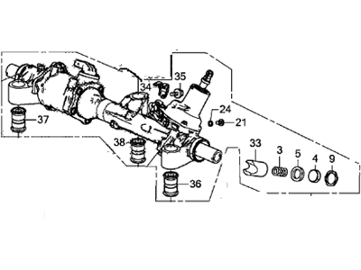 Honda 53601-T2G-A11 Box Sub, Power Steering Gear
