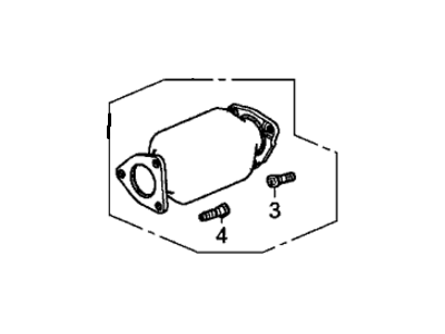 2014 Honda Accord Catalytic Converter - 18150-5A0-A00