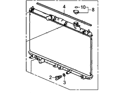 Honda 19010-5A2-A03 Radiator (Toyo)